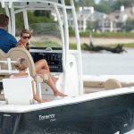 a center console boat