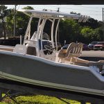 a center console boat